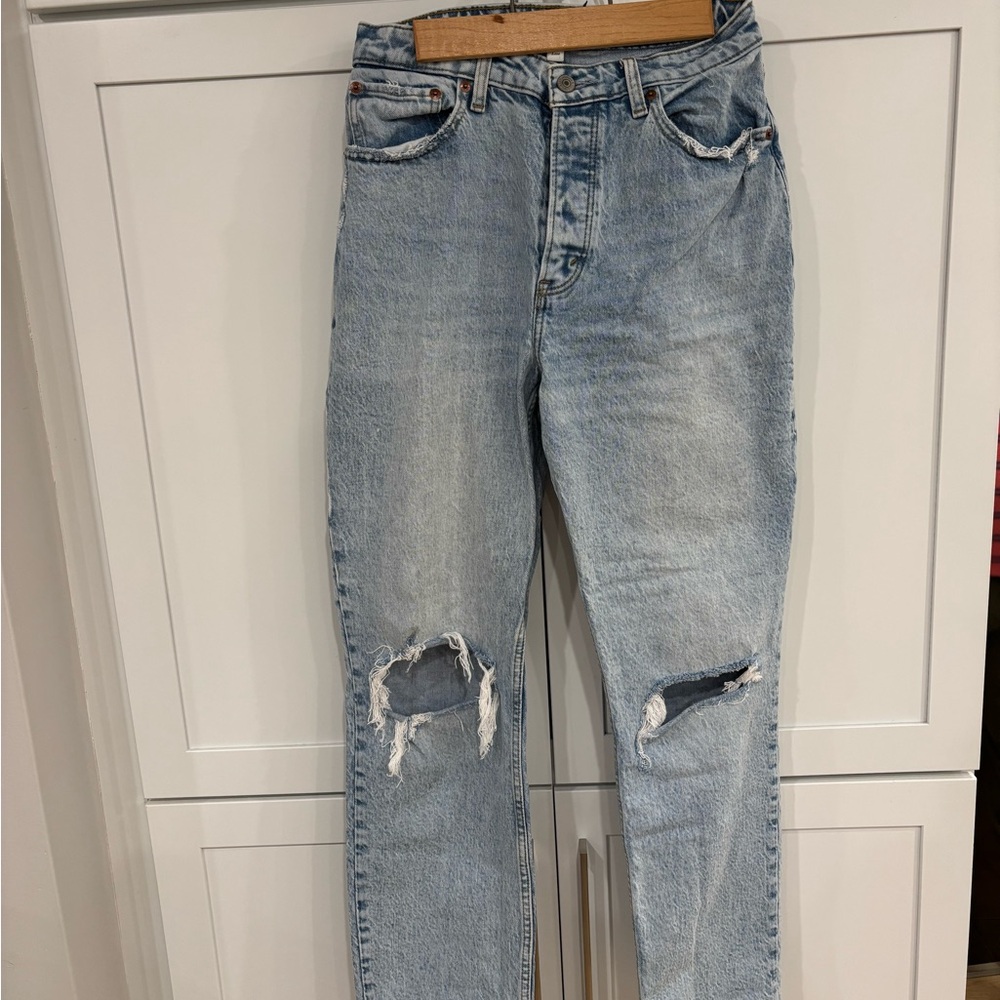 Abercrombie & Fitch Light Blue Dad Jeans